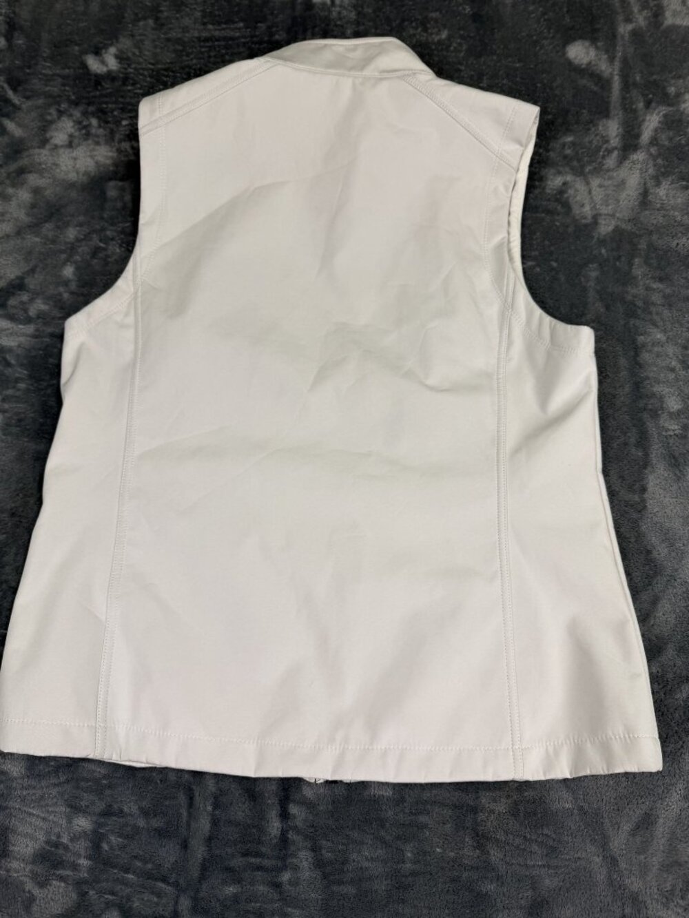 Port Authority Womens White Kona Ice Logo Soft Shell Full Zip Vest Size L - Picture 7 of 10